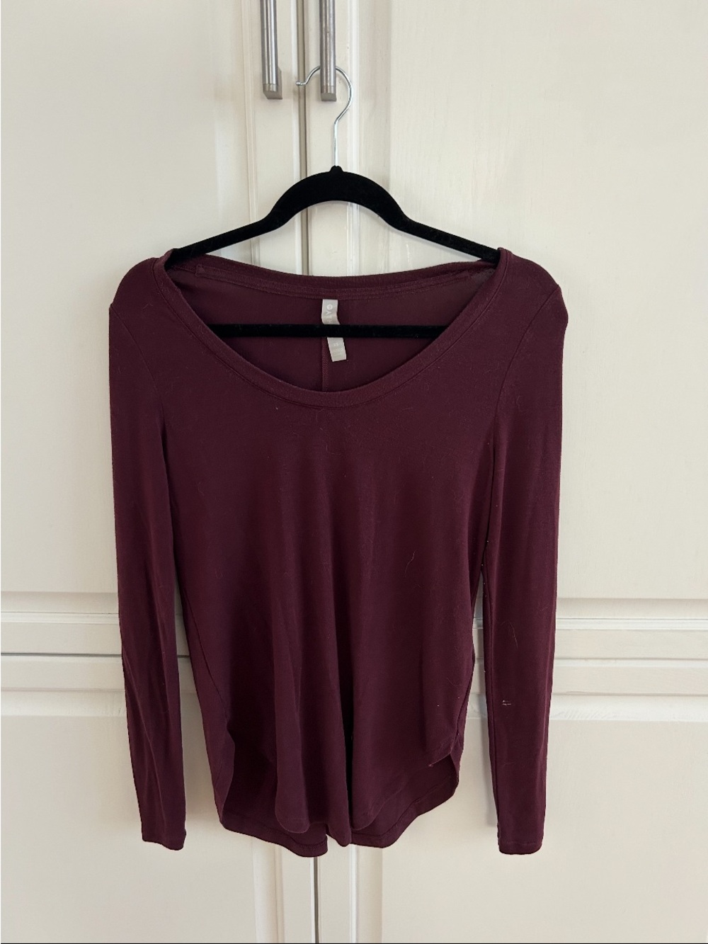 Athleta Women’s Long-Sleeve Scoop Neck Top - Burgundy